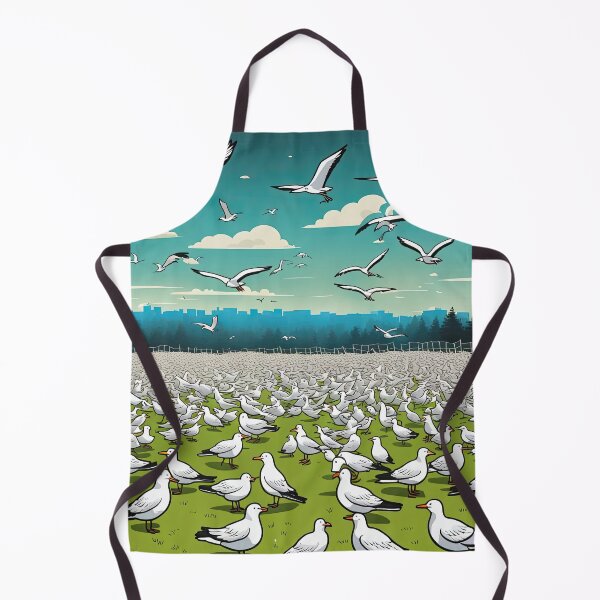Item preview, Field of seagulls designed and sold by Colin Bentham.