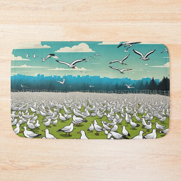 Item preview, Field of seagulls designed and sold by Colin Bentham.