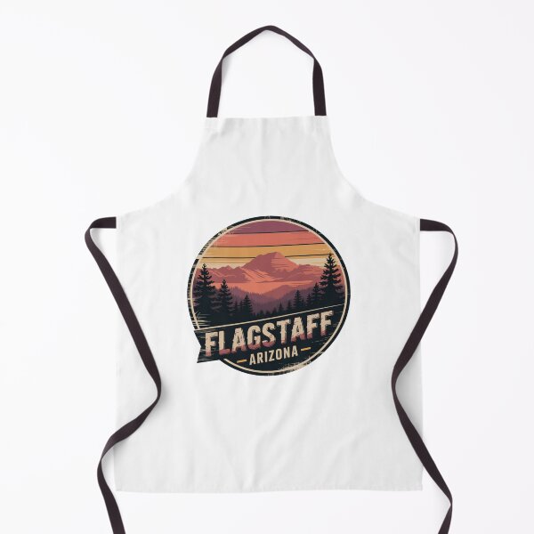 Item preview, Flagstaff Arizona Vintage - Retro Mountain Sunset Forest Badge Design designed and sold by CircinusStore.