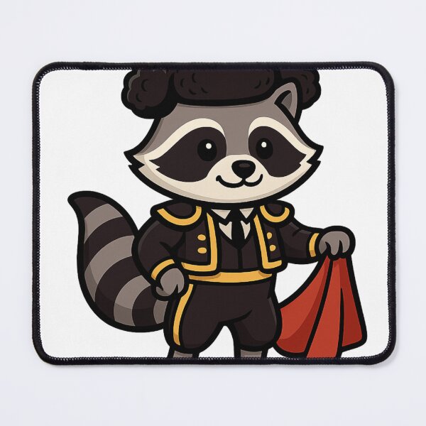 Item preview, Cute Matador Raccoon – Kawaii Bullfighter Cartoon Character designed and sold by GoldenDreamGallery.