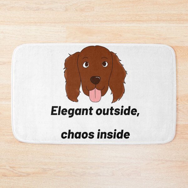 Item preview, Irish Setter – “Elegant Outside, Chaos Inside” – Funny Dog Cartoon Design designed and sold by Crack-in-Colors.