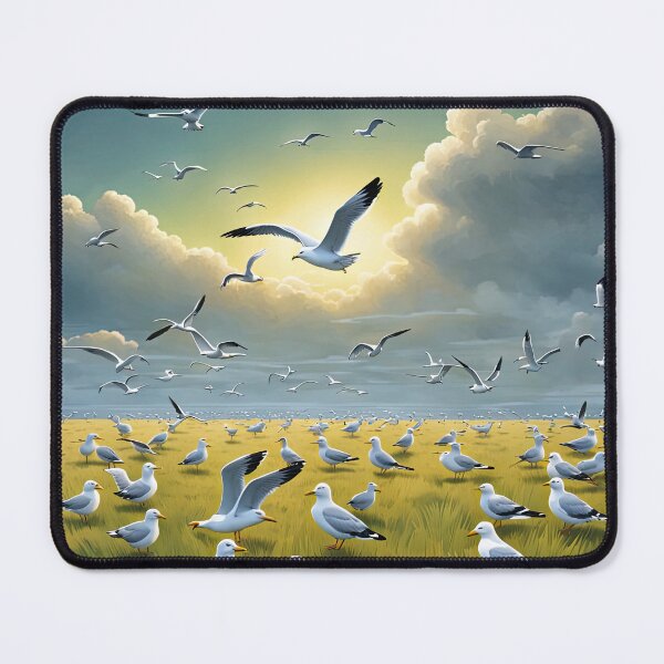 Item preview, Field of seagulls designed and sold by Colin Bentham.