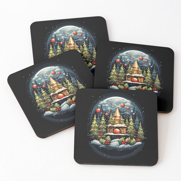 Item preview, Snowglobe : Whimsical Christmas Cottage in a Snowy Forest Scene designed and sold by Roohoo231.