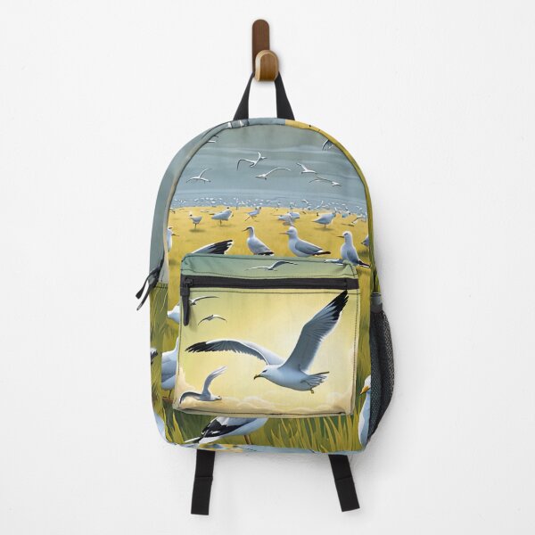 Item preview, Field of seagulls designed and sold by Colin Bentham.