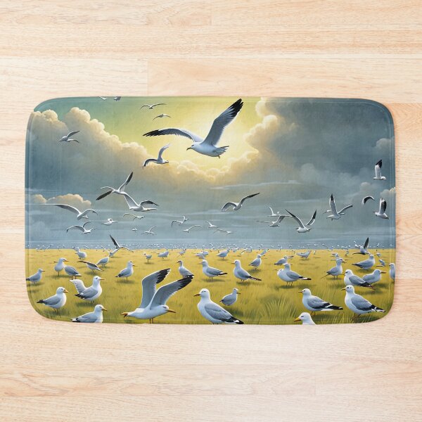 Item preview, Field of seagulls designed and sold by Colin Bentham.
