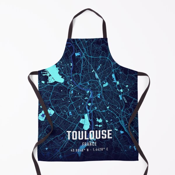 Item preview, Toulouse Midnight City Map designed and sold by HomeLivingCo.
