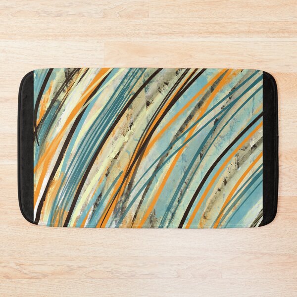 Item preview, Abstract Lines in Turquoise, Orange, and black designed and sold by Jessielee72.