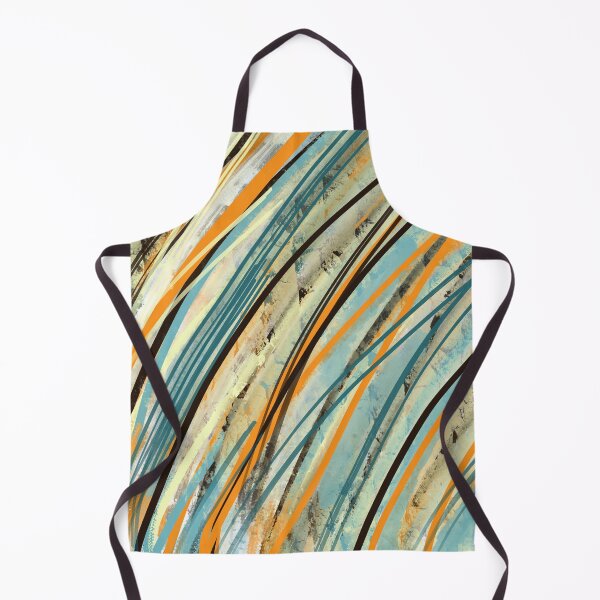 Item preview, Abstract Lines in Turquoise, Orange, and black designed and sold by Jessielee72.
