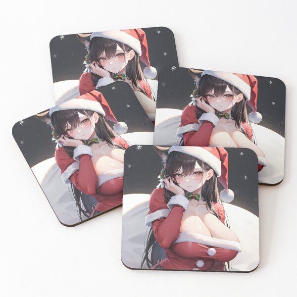 Item preview, Anime Festive Atago Azur Lane Christmas Santa Red Dress Kawaii Holiday designed and sold by HumbertoValveno.