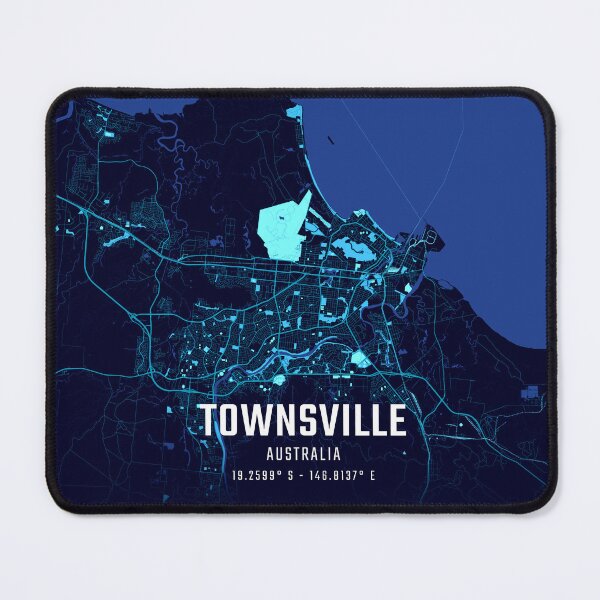 Item preview, Townsville Midnight City Map designed and sold by HomeLivingCo.