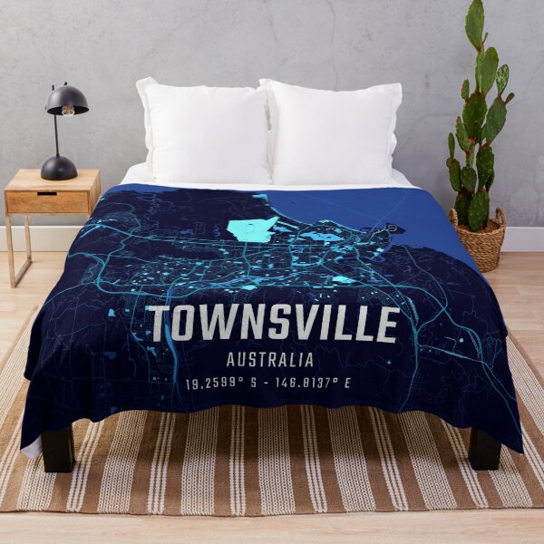 Item preview, Townsville Midnight City Map designed and sold by HomeLivingCo.