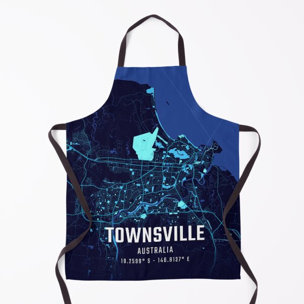 Item preview, Townsville Midnight City Map designed and sold by HomeLivingCo.