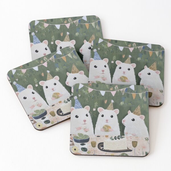 Item preview, HAMSTERS HAVING A PARTY illustration .2 designed and sold by lautir.
