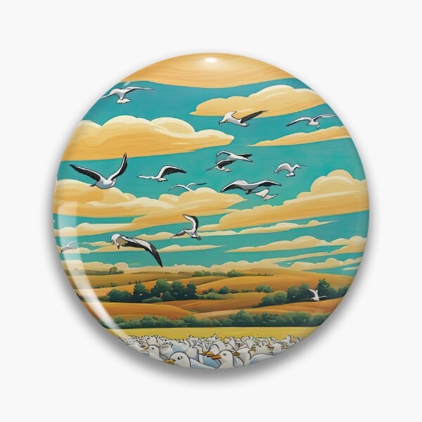 Item preview, Field of seagulls designed and sold by Colin Bentham.