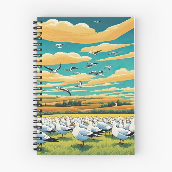 Item preview, Field of seagulls designed and sold by Colin Bentham.