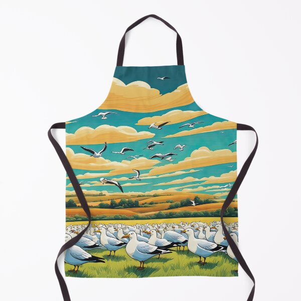 Item preview, Field of seagulls designed and sold by Colin Bentham.