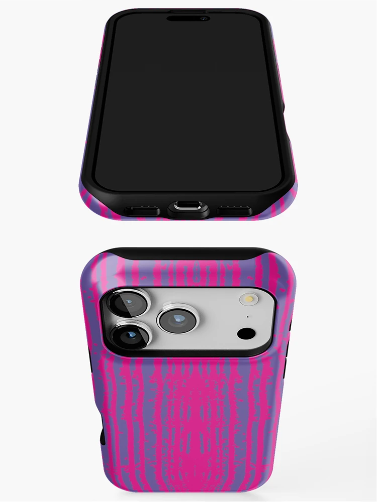 Thumbnail 3 of 4, iPhone Case, Rake One Reversed, Abstract Rake Pattern designed and sold by CharlottePlaceArt.