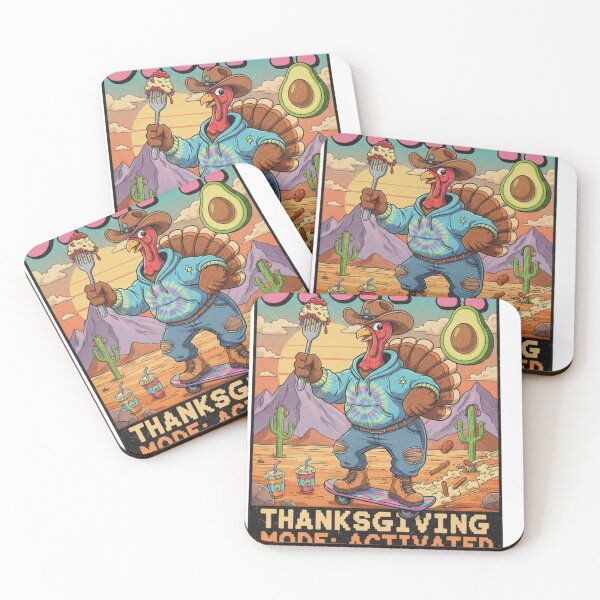 Item preview, Stuff It! Cowboy Turkey on Skateboard - Thanksgiving Mode designed and sold by RainUlan53.
