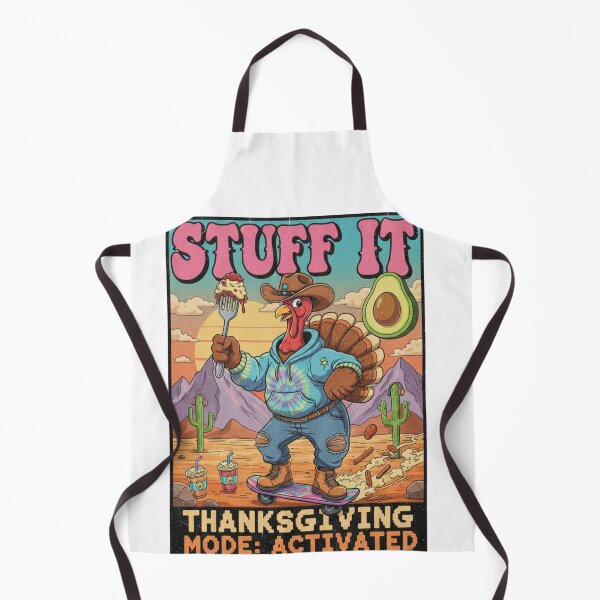 Item preview, Stuff It! Cowboy Turkey on Skateboard - Thanksgiving Mode designed and sold by RainUlan53.