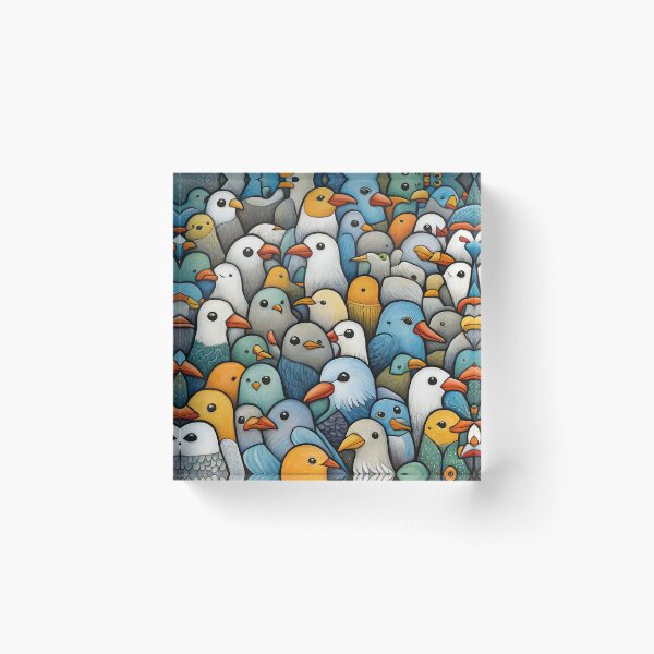 Item preview, Field of seagulls designed and sold by Colin Bentham.