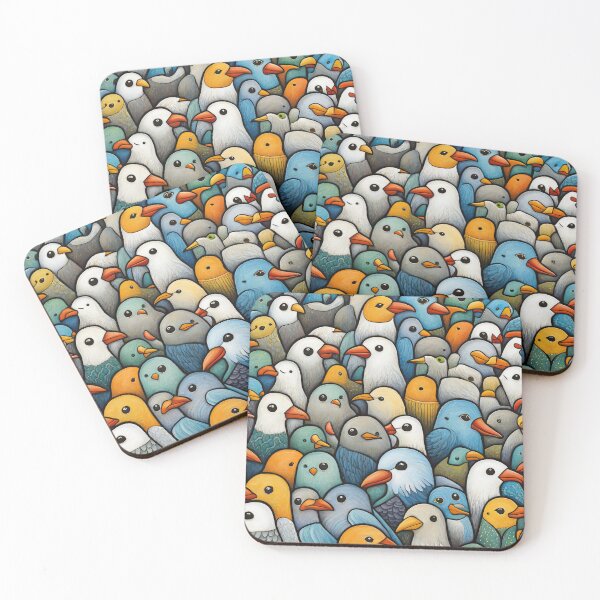 Item preview, Field of seagulls designed and sold by Colin Bentham.