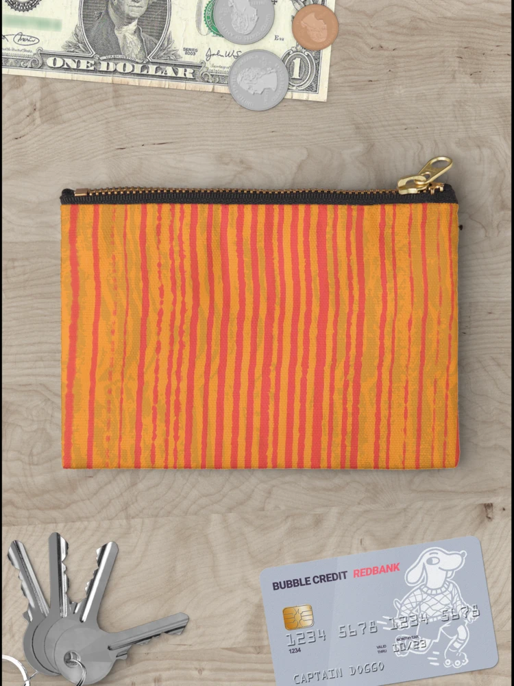 Thumbnail 3 of 4, Zipper Pouch, Rake Four, Abstract Rake Pattern designed and sold by CharlottePlaceArt.