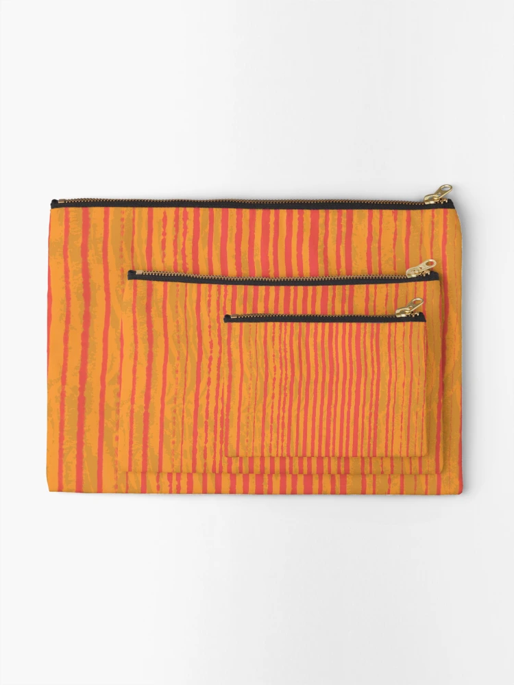 Thumbnail 2 of 4, Zipper Pouch, Rake Four, Abstract Rake Pattern designed and sold by CharlottePlaceArt.