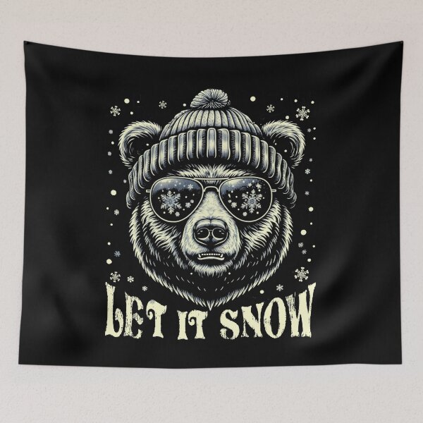 Item preview, Let It Snow Bear  designed and sold by Patchina.