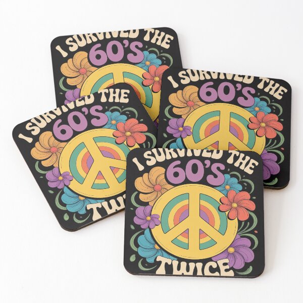 Item preview, I Survived The 60s Twice Sixties 70th 70s Year Old Birthday designed and sold by CareTopping.