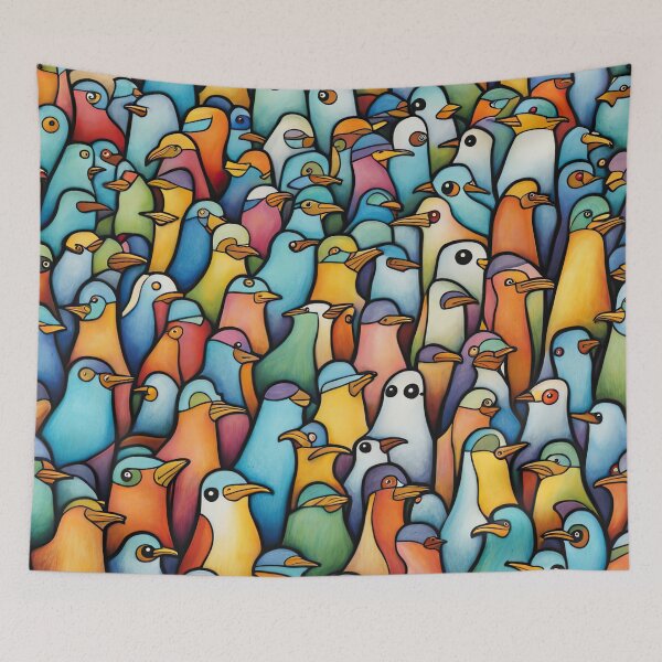 Item preview, Field of seagulls designed and sold by Colin Bentham.