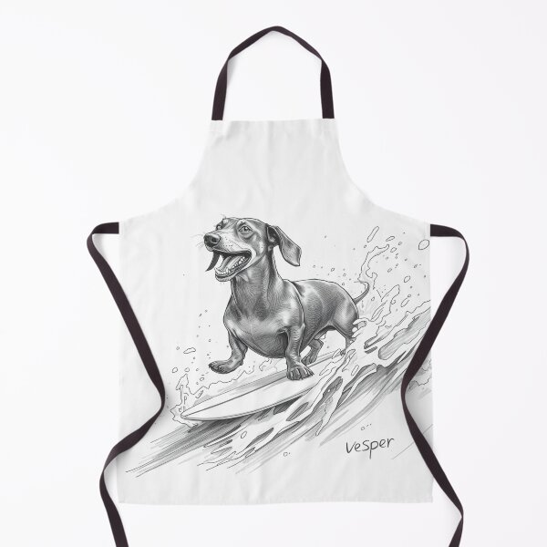 Item preview, Surfing Dachshund | Funny Summer T-Shirt | Gift for Dog Lovers & Surfers designed and sold by KurzeBeineArt.