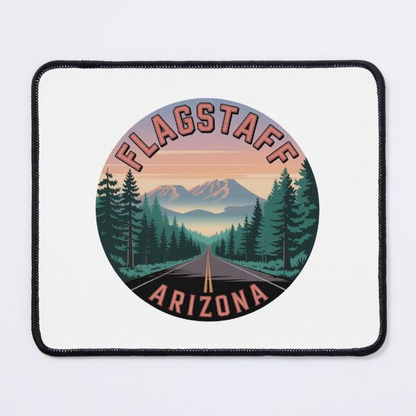 Item preview, Flagstaff Arizona Scenic Road - Vintage Mountain Sunset Forest Design designed and sold by CircinusStore.