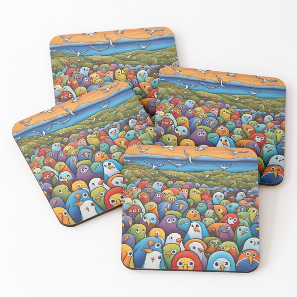 Item preview, Field of seagulls designed and sold by Colin Bentham.