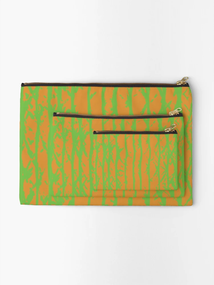 Thumbnail 2 of 4, Zipper Pouch, Rake Three, Abstract Rake Pattern designed and sold by CharlottePlaceArt.