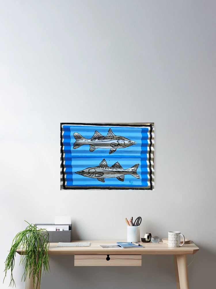 Thumbnail 2 of 3, Poster, Snook Fish Art designed and sold by RudyYoder.