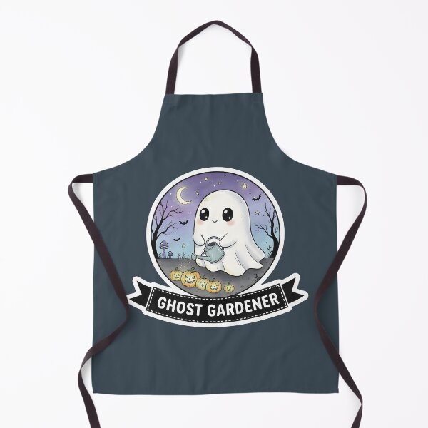 Item preview, Ghost Gardener • Kawaii Pumpkin Grower • Cute Spooky Gardening Sticker designed and sold by Ekracreatives.