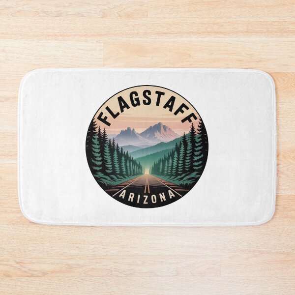 Item preview, Flagstaff Arizona Road - Retro Mountain Forest Sunset Scenic Design designed and sold by CircinusStore.