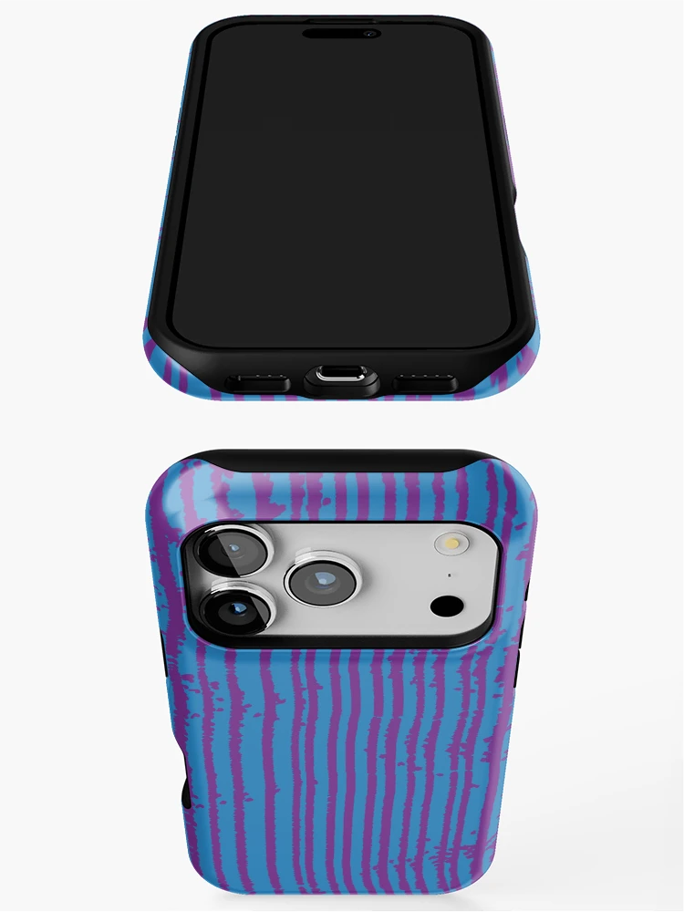 Thumbnail 3 of 4, iPhone Case, Rake Two, Abstract Rake Pattern designed and sold by CharlottePlaceArt.