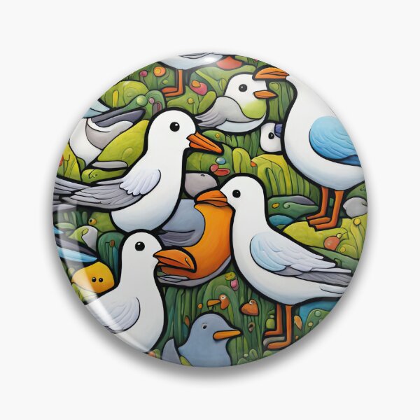 Item preview, Field of seagulls designed and sold by Colin Bentham.