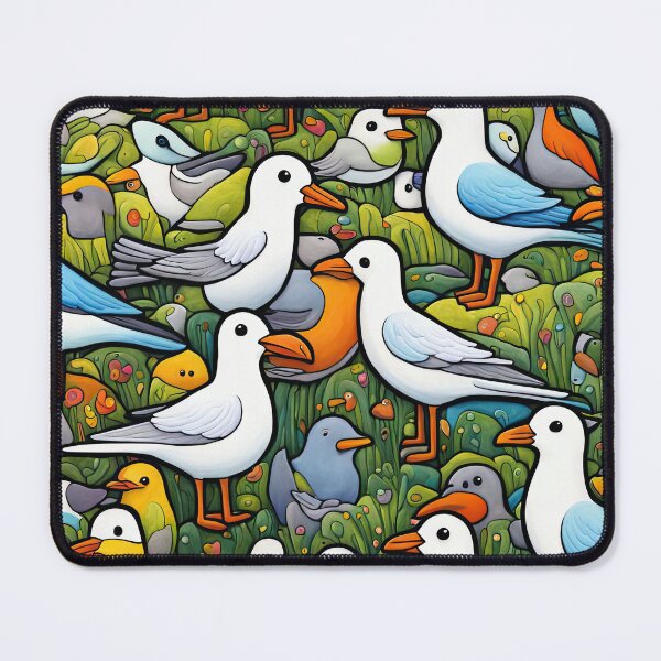 Item preview, Field of seagulls designed and sold by Colin Bentham.