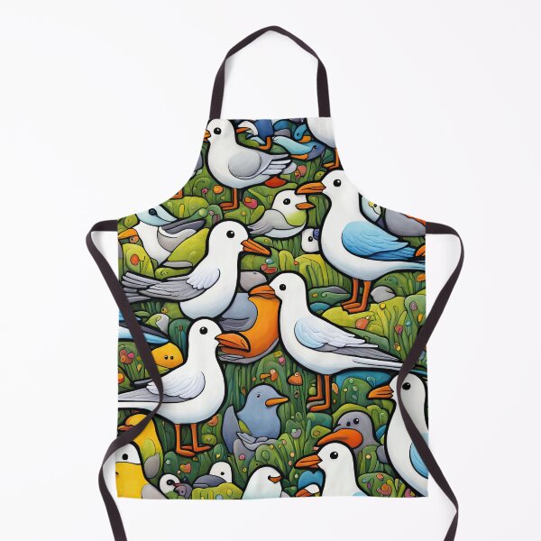 Item preview, Field of seagulls designed and sold by Colin Bentham.