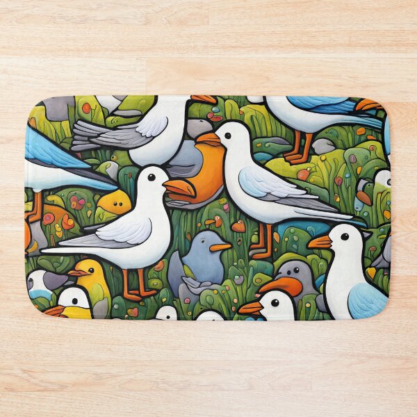 Item preview, Field of seagulls designed and sold by Colin Bentham.