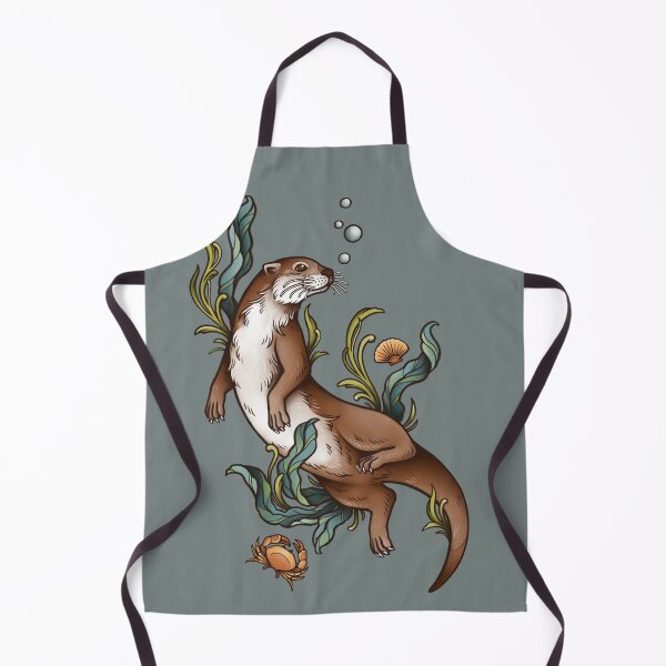 Item preview, Cute Otter Cottagecore Goblincore Therian Furry Forest Nature designed and sold by Veymoth.
