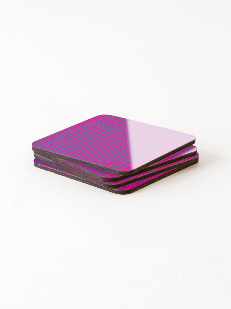 Thumbnail 4 of 5, Coasters (Set of 4), Rake One, Abstract Rake Pattern designed and sold by TorringtonPlace.