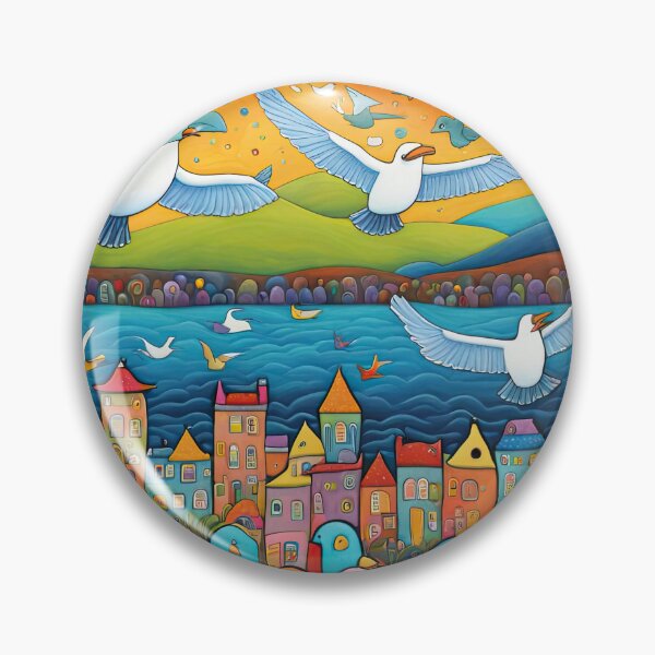 Item preview, Field of seagulls designed and sold by Colin Bentham.