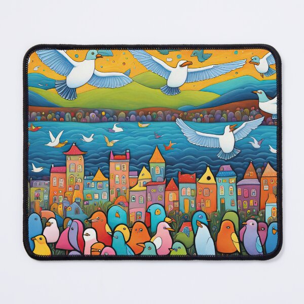 Item preview, Field of seagulls designed and sold by Colin Bentham.
