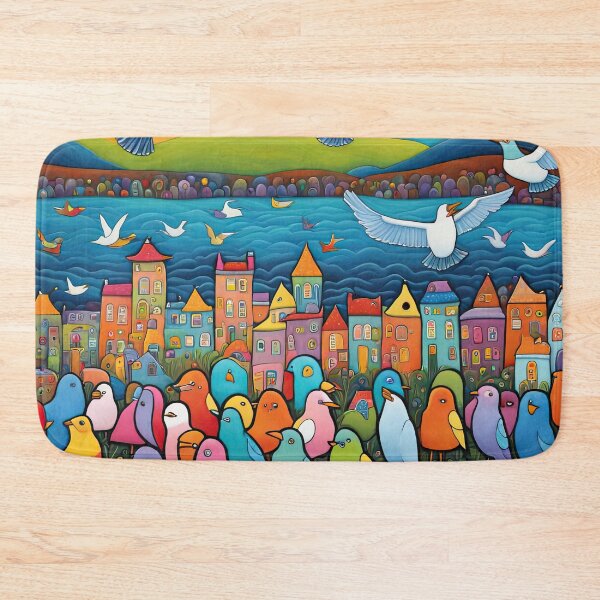 Item preview, Field of seagulls designed and sold by Colin Bentham.