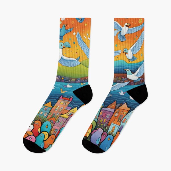 Item preview, Field of seagulls designed and sold by Colin Bentham.
