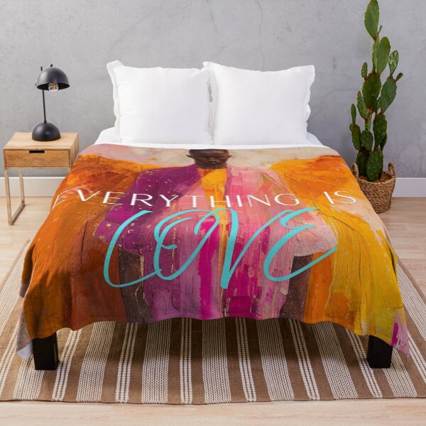 Item preview, Angel Poster – Abstract Angel in Orange and Pink – Spiritual Wall Art with Message – Modern Art Poster designed and sold by Seelenzauberart.