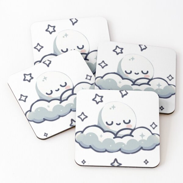 Item preview, cute sleepy cartoon moon designed and sold by t-shirts4you4.